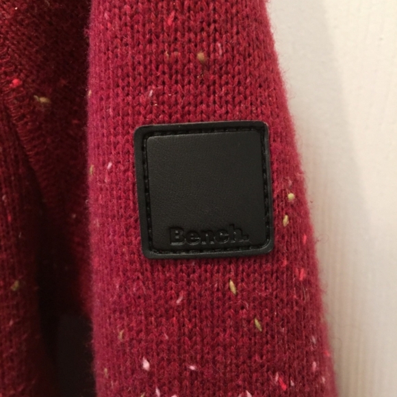 Bench Magenta Knit Zip Up Fur Lined Jacket - Picture 4 of 5